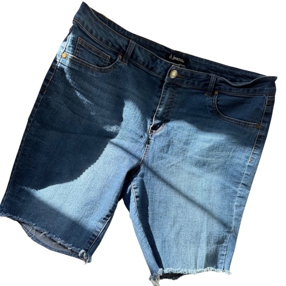 d. jeans Shorts D Jeans Rough Hem Cutoff Denim Shorts High Rise